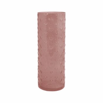 Vaso Vidro Passione 8cmx25cm Rosa