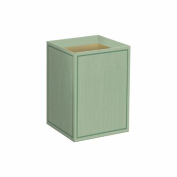 Cachepot Quadrado Textura 9,5cmx9,5cmx11,5cm 10pc Verde Chá