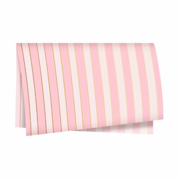 Poli 400 Acetinado Coreano Felicitá 49cmx69cm 20fls Rosa Pétala/Ouro