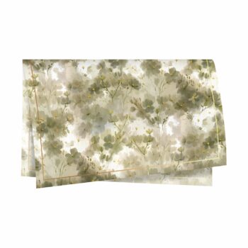 Poli 400 Quadrado Fiorella 68cmx68cm 25fls Verde Bruma/Ouro
