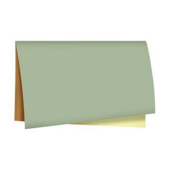 Poli Dupla Face Liso 68cmx65cm 25fls Verde Chá/Ouro