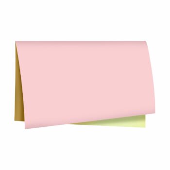 Poli Dupla Face Liso 68cmx65cm 25fls Rosa Pétala/Ouro