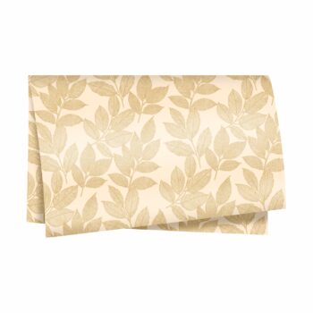 Poli Dupla Face Entre Folhas 68cmx65cm 25fls Barbante/Ouro