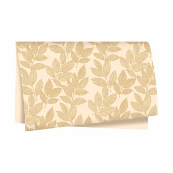 Papel Seda Entre Folhas 49cmx69cm 50fls Barbante/Ouro