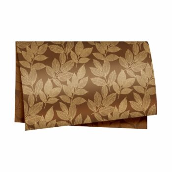 Poli Entre Folhas 49cmx69cm 50fls Marrom/Ouro