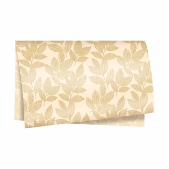 Poli Entre Folhas 49cmx69cm 50fls Barbante/Ouro