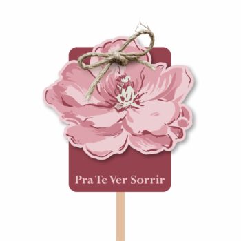 Pick MDF Bella Flora 72mmx75mm 1pç Rose/Merlot