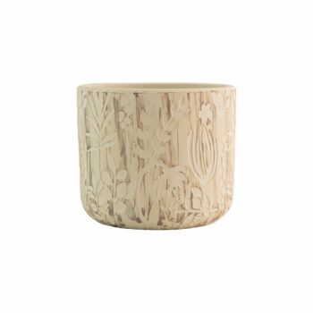 Vaso Cerâmica Giardino 12cmx10cm 1pç Off White