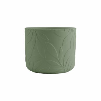 Vaso Cerâmica Oliva 12cmx10cm 1pç Verde