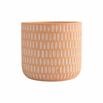 Vaso Cimento Rústico 13,8cmx13,8cmx12,8cm 1pç Terra Cota