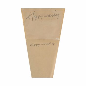 Manga Cone Papel Happy 28cmx13cmx44cm 20pç Incolor/Preto