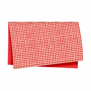 Poli Dupla Face Vichy 68cmx65cm 25fls Vermelho