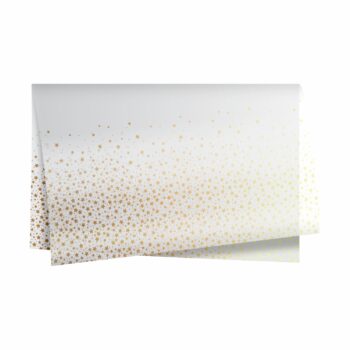 Poli Estrelas 49cmx69cm 50fls Incolor/Ouro